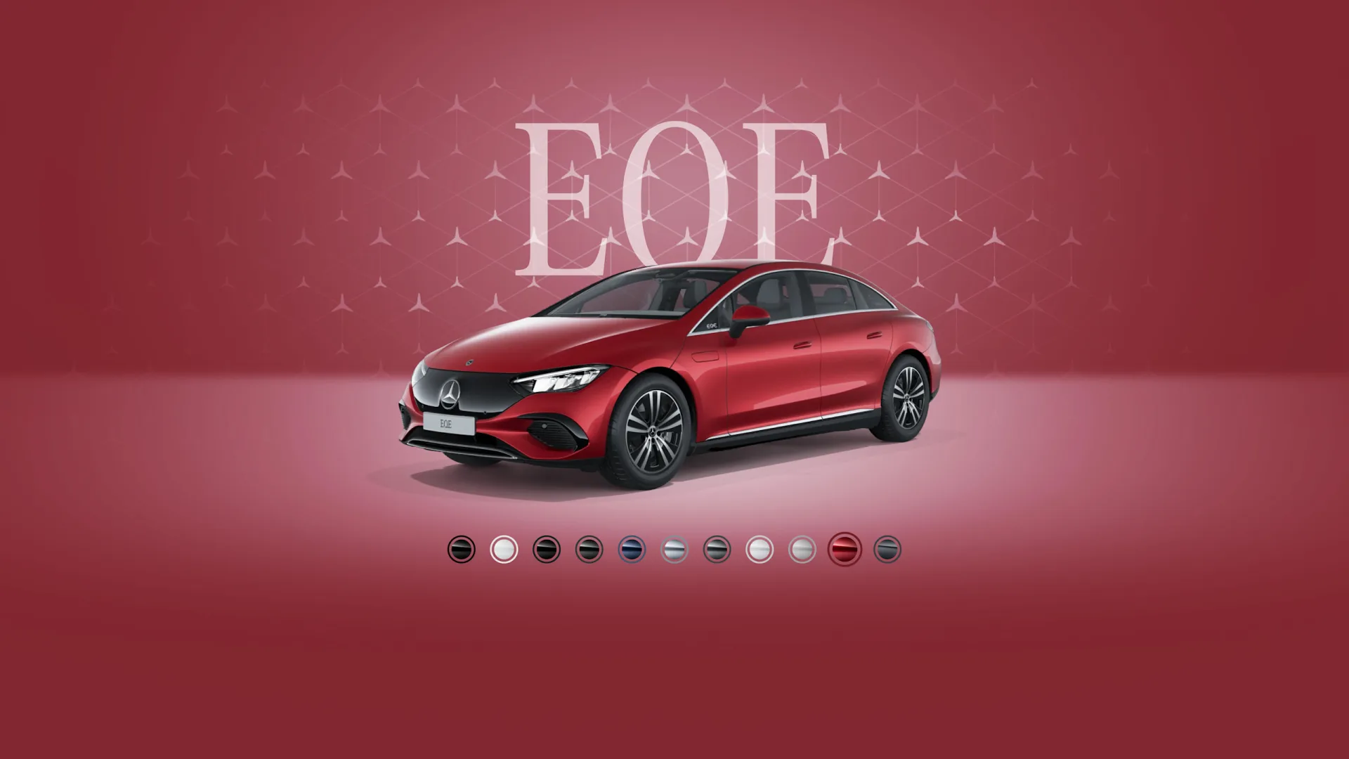 EQE sedan MANUFAKTUR: Pataqoniya qırmızısı, metallik